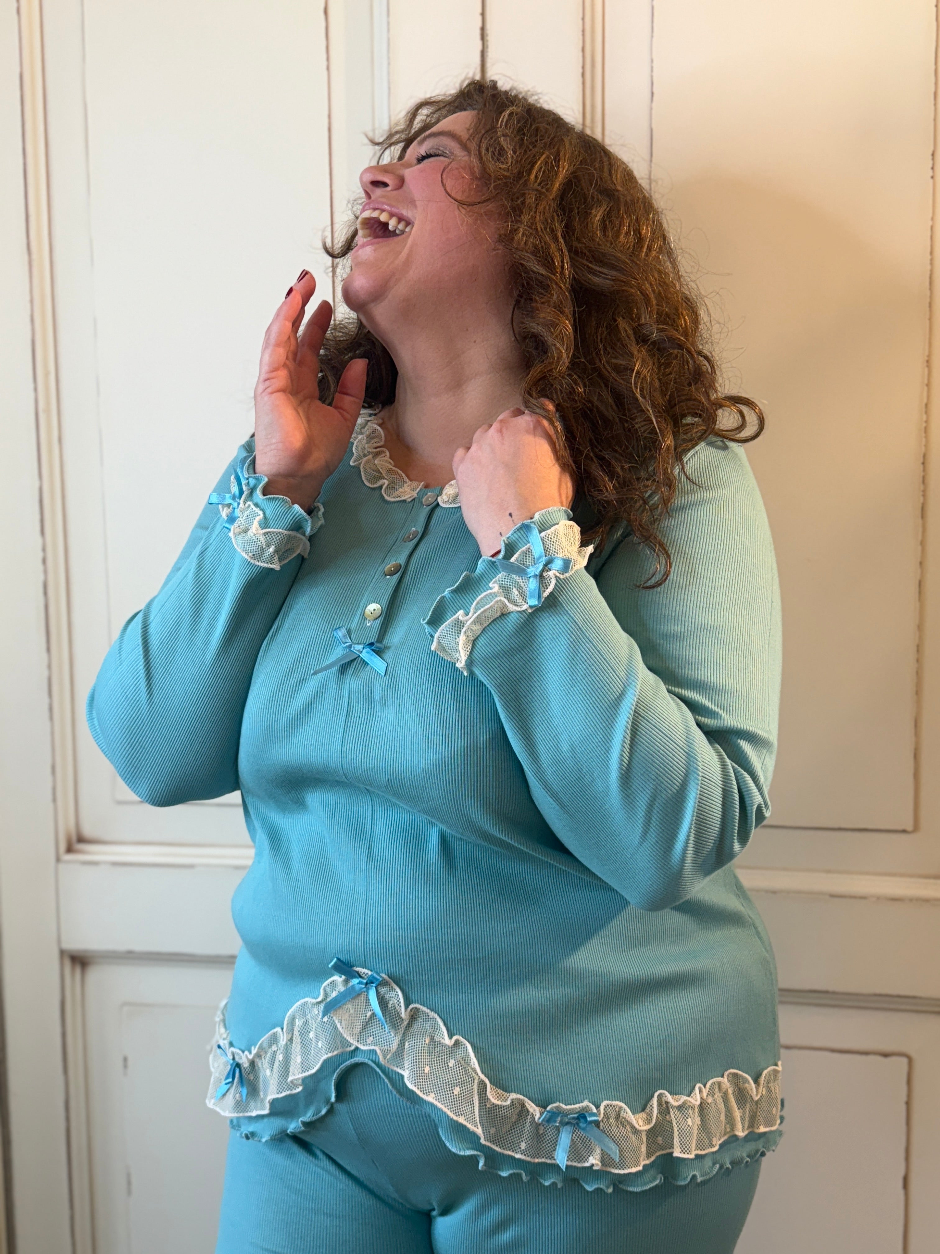 Pigiama Donna Manica Lunga Regina