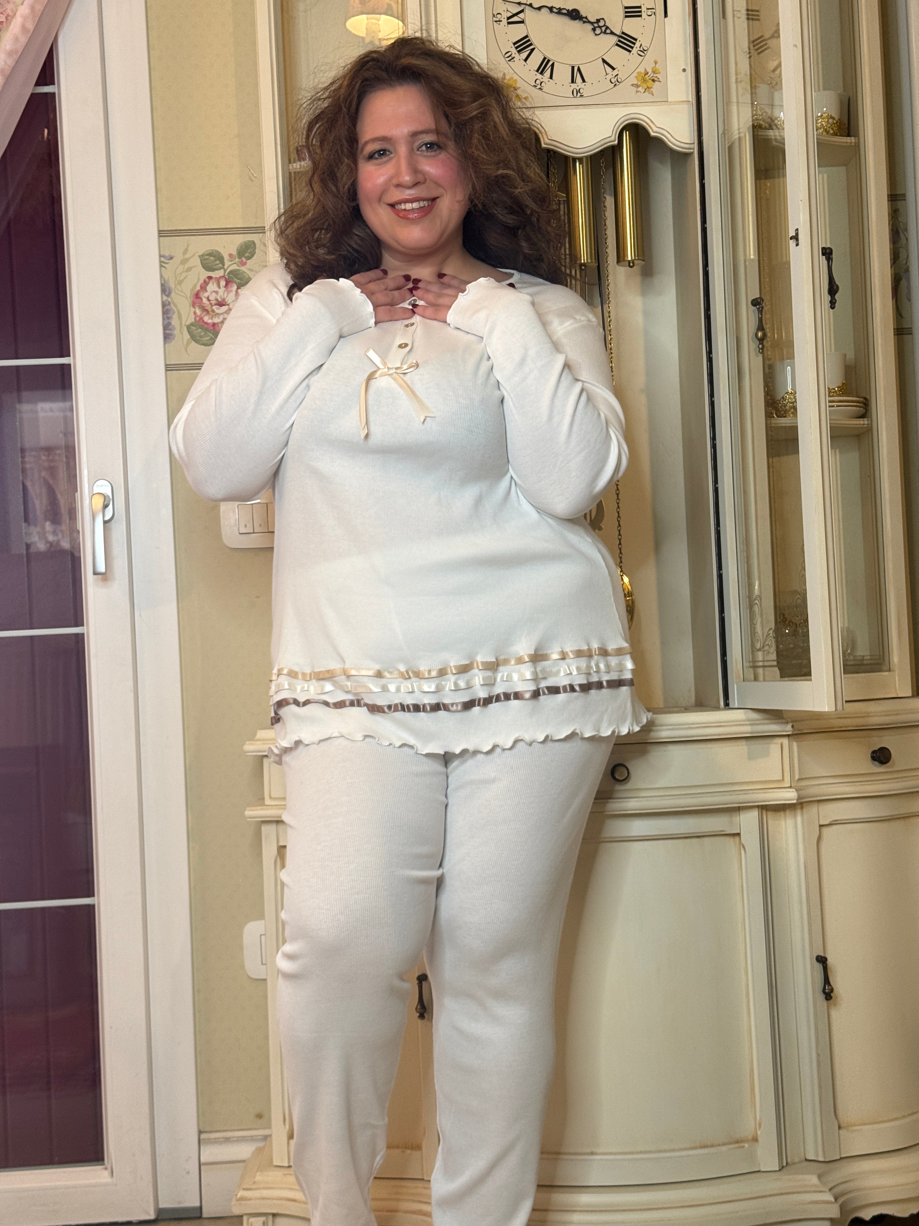 Pigiama Donna Manica Lunga Alice