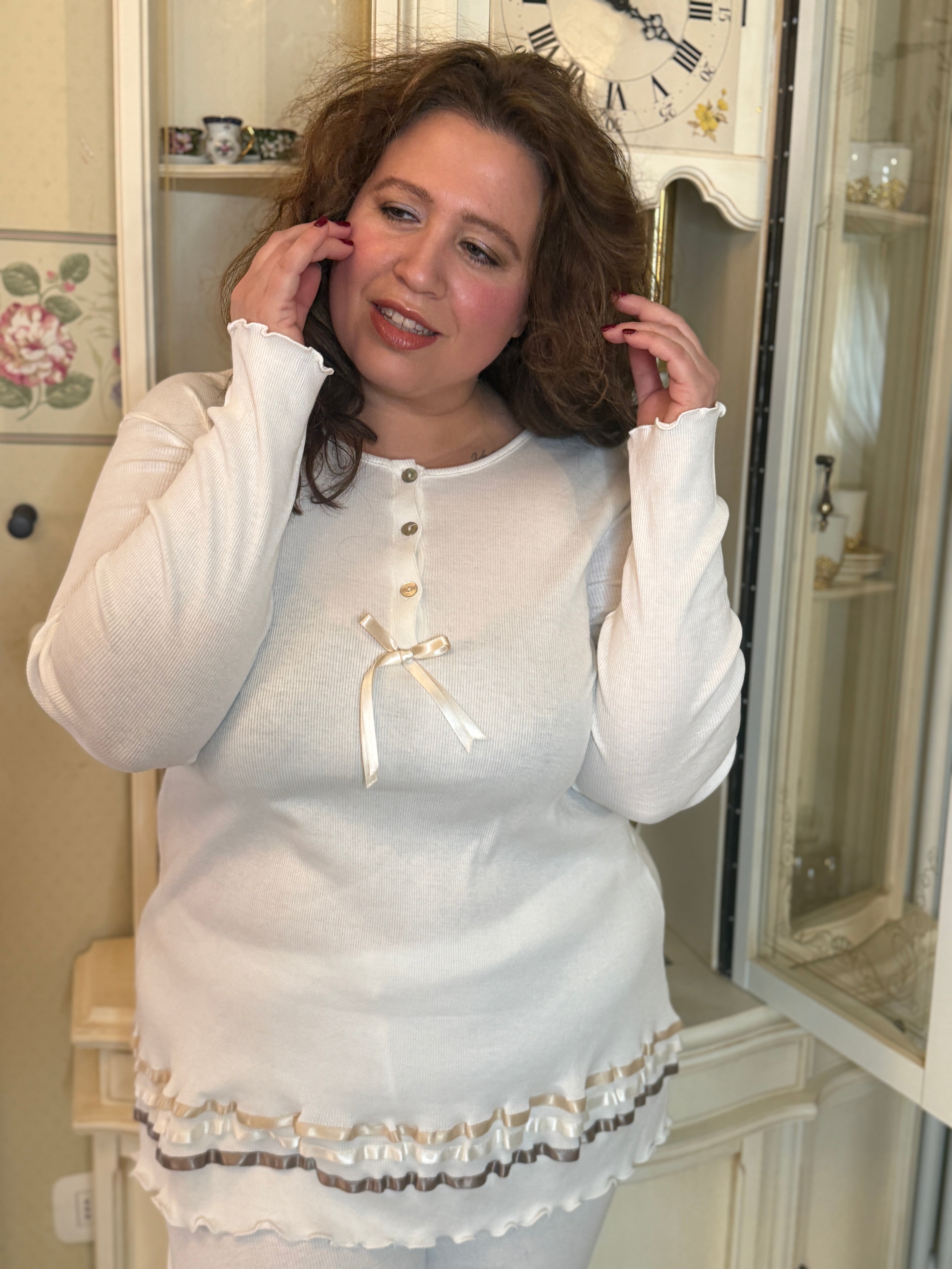 Pigiama Donna Manica Lunga Alice