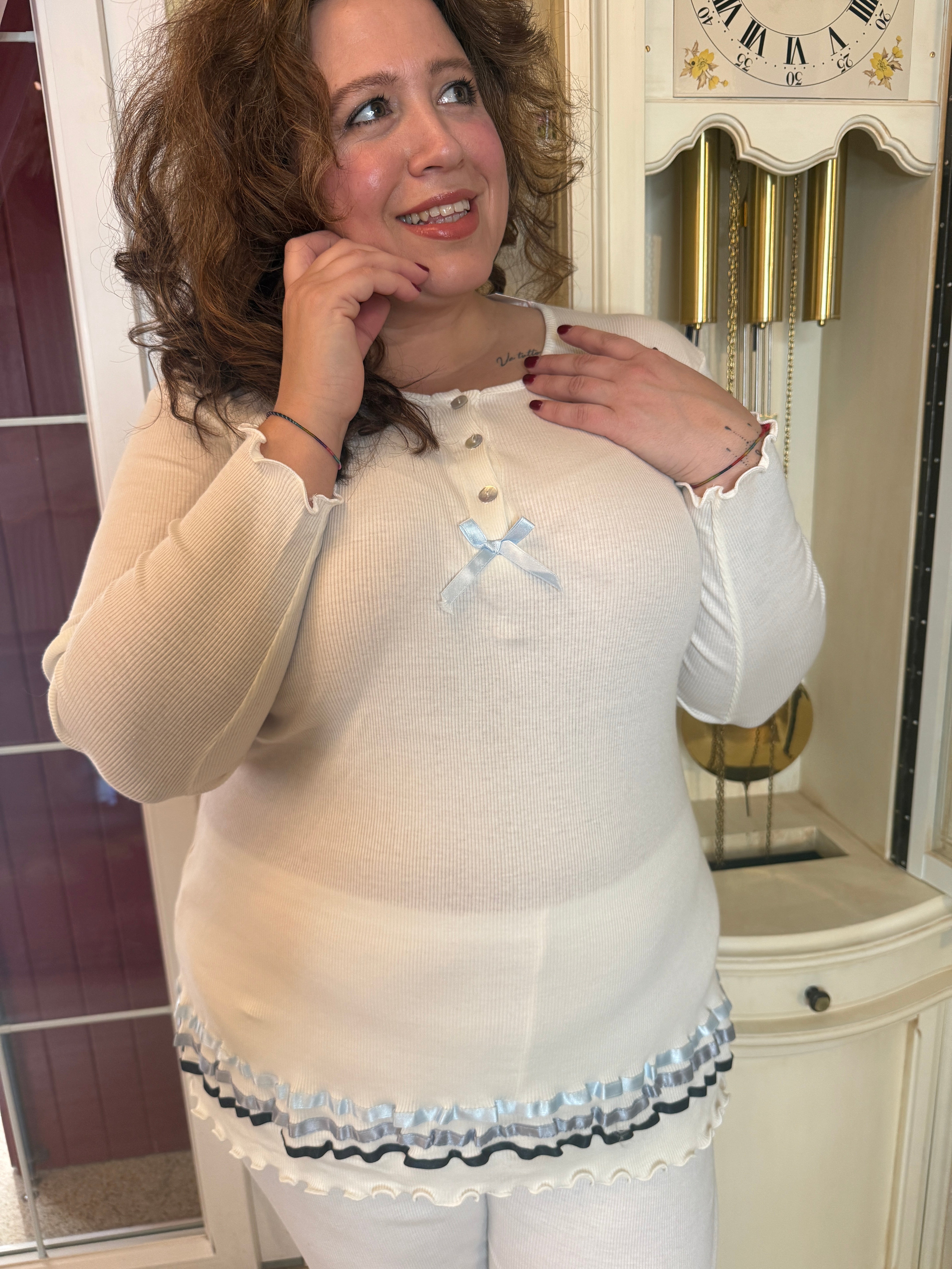 Pigiama Donna Manica Lunga Alice