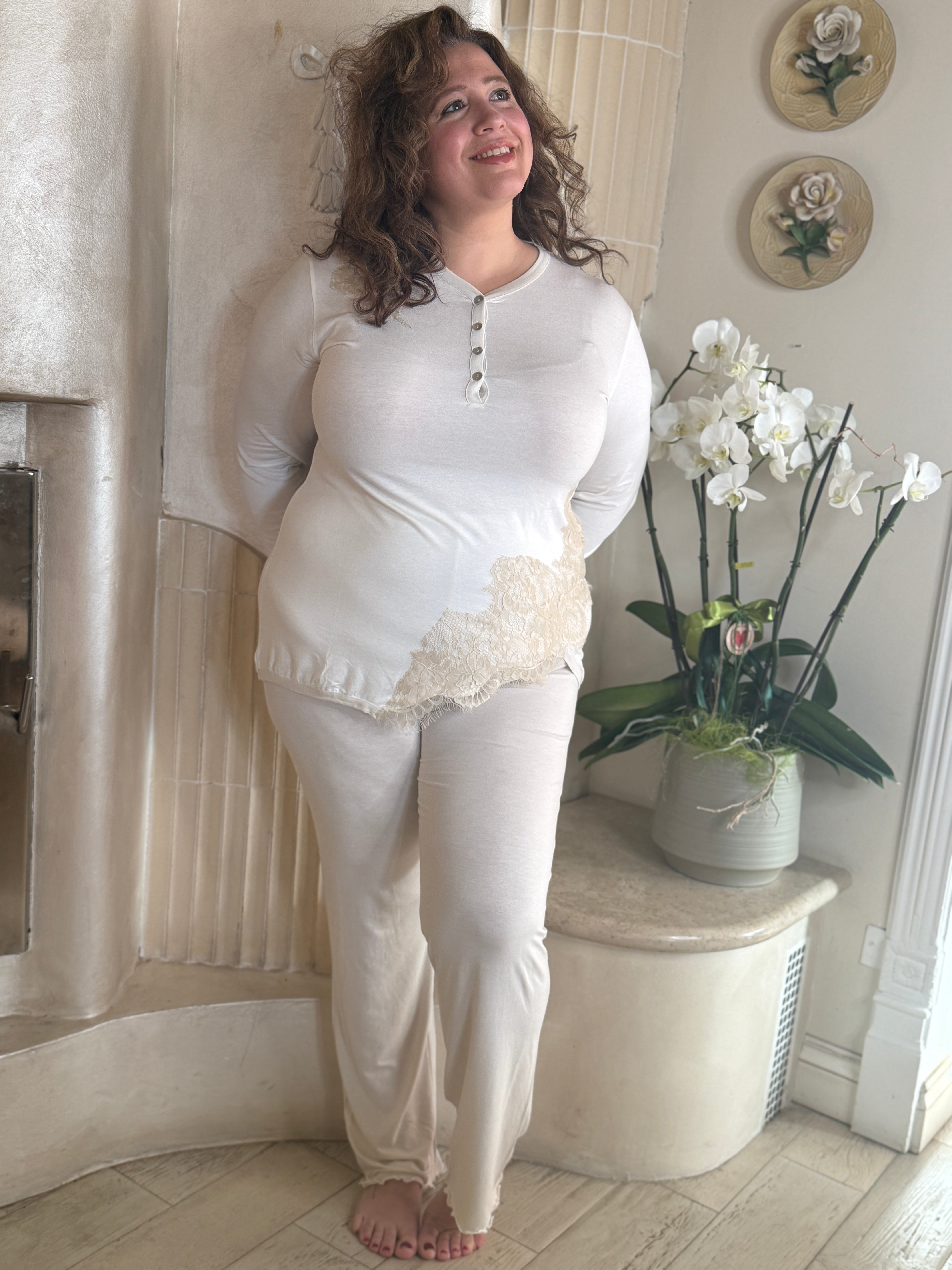 PIGIAMA MANICA LUNGA PANTALONE LUNGO DONNA STEFY