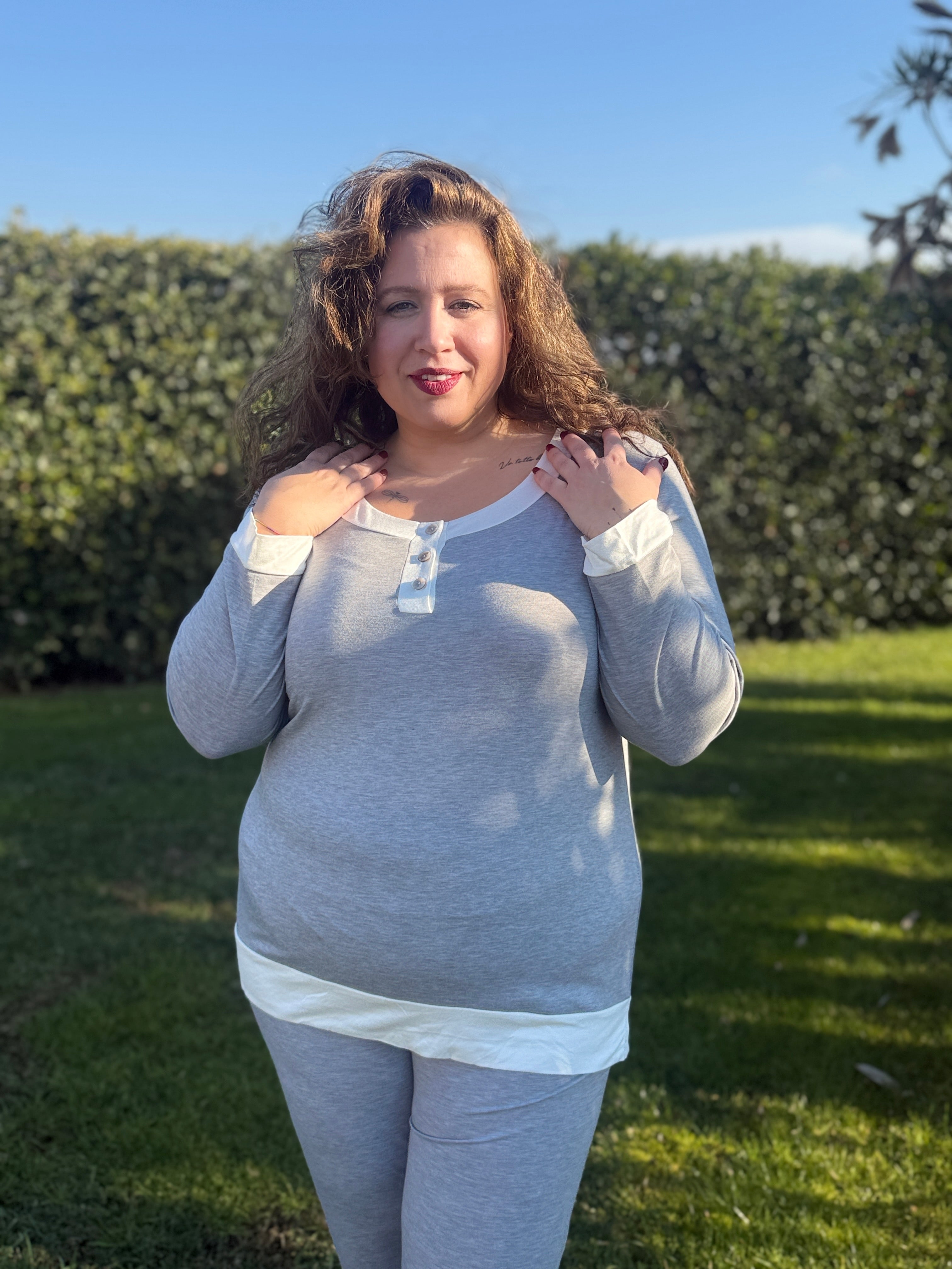 Pigiama Donna Manica Lunga Mira