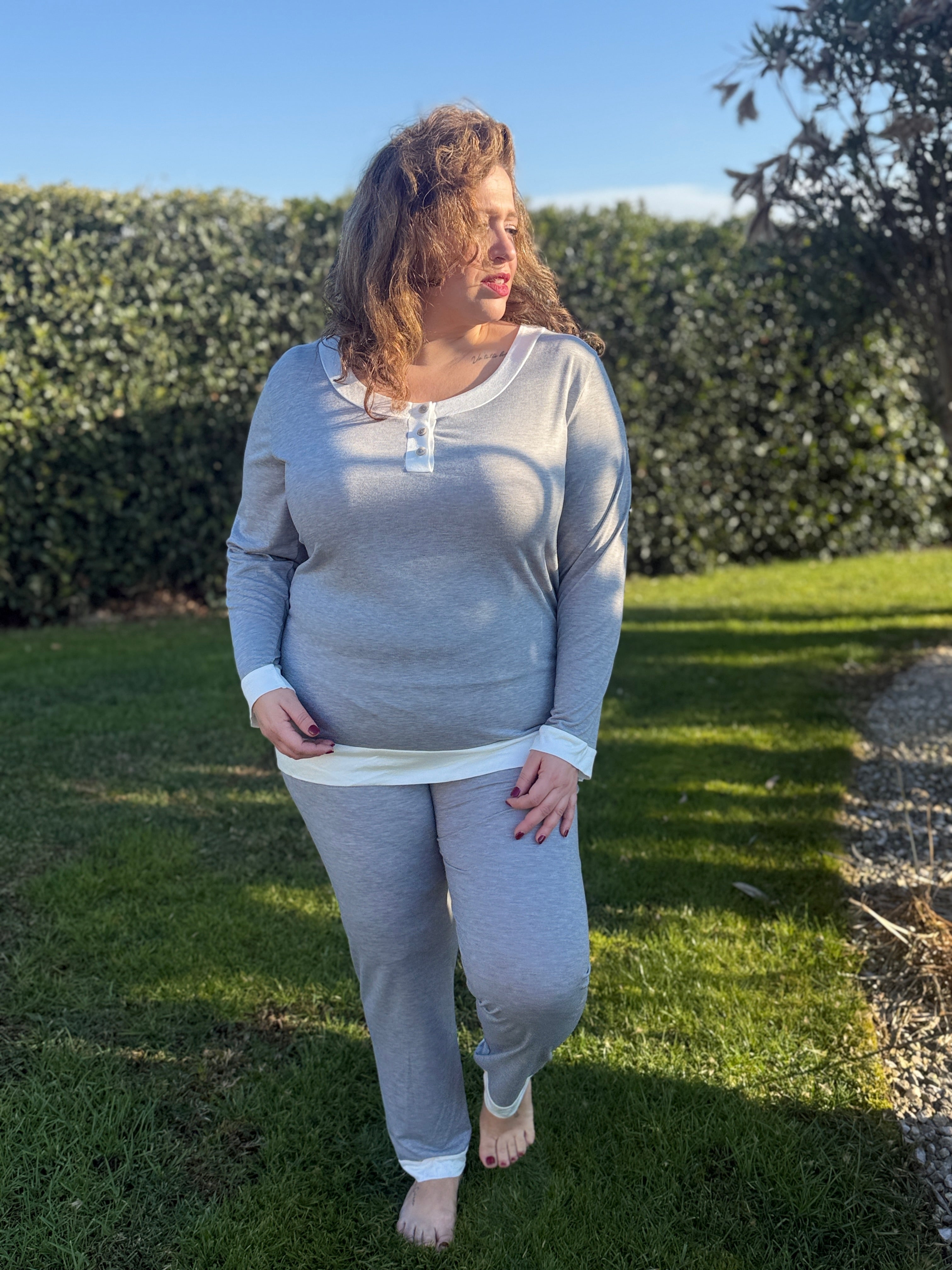 Pigiama Donna Manica Lunga Mira