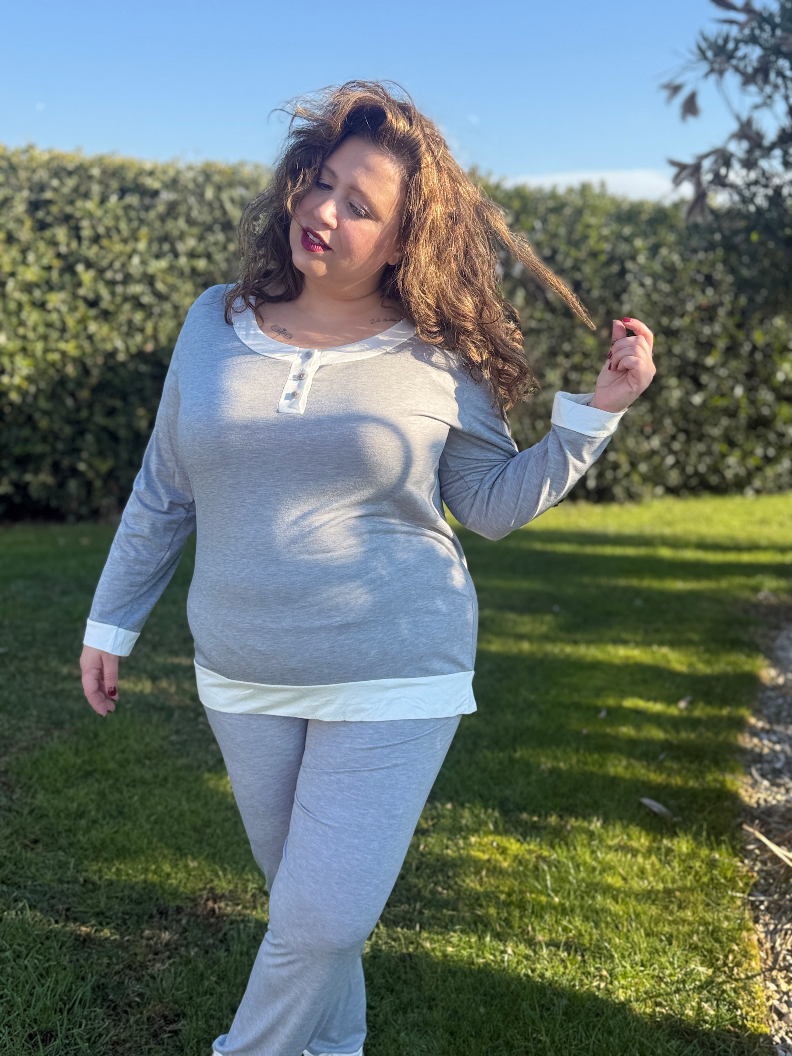 Pigiama Donna Manica Lunga Mira