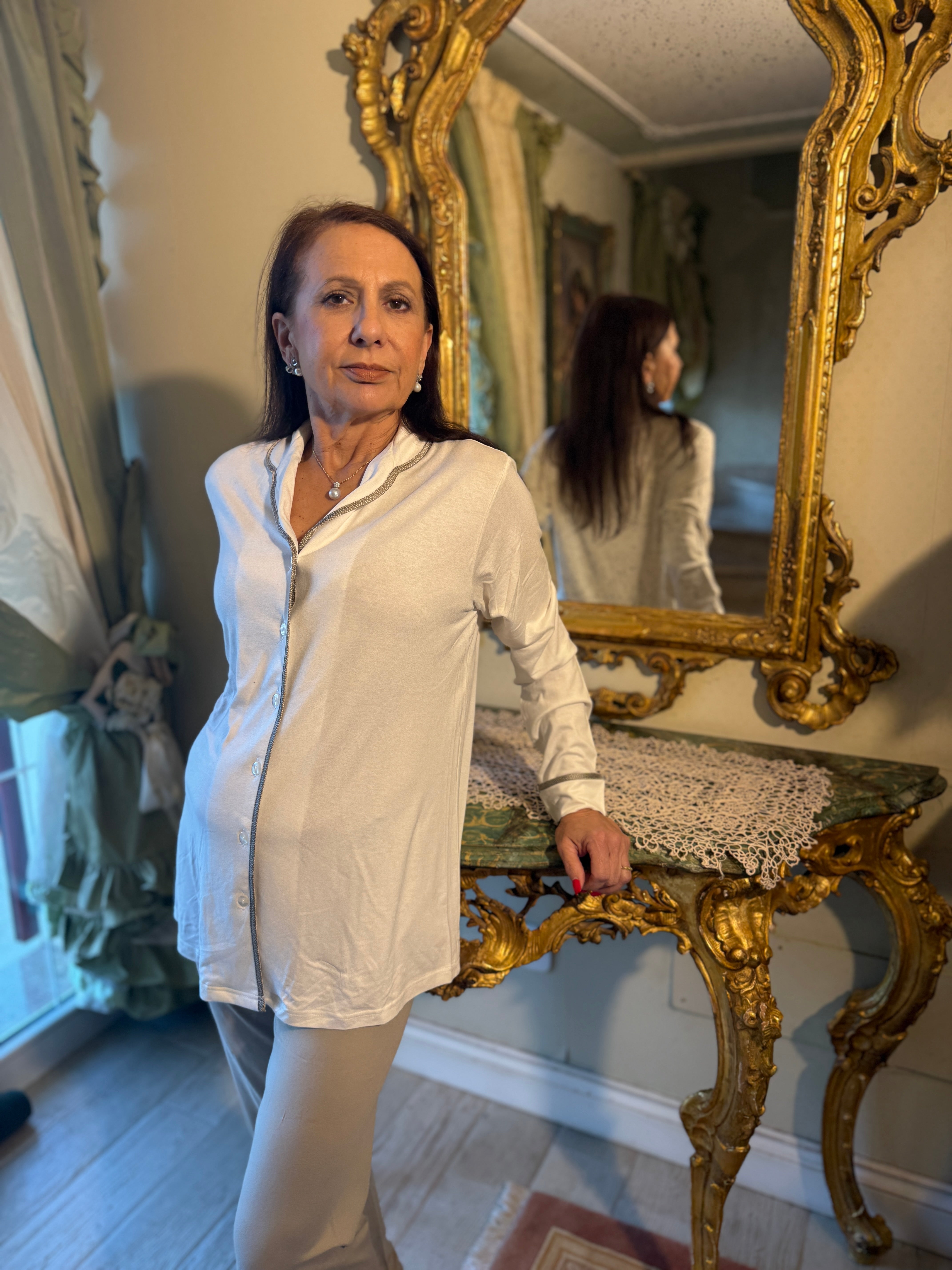 Pigiama Donna Manica Lunga  9074