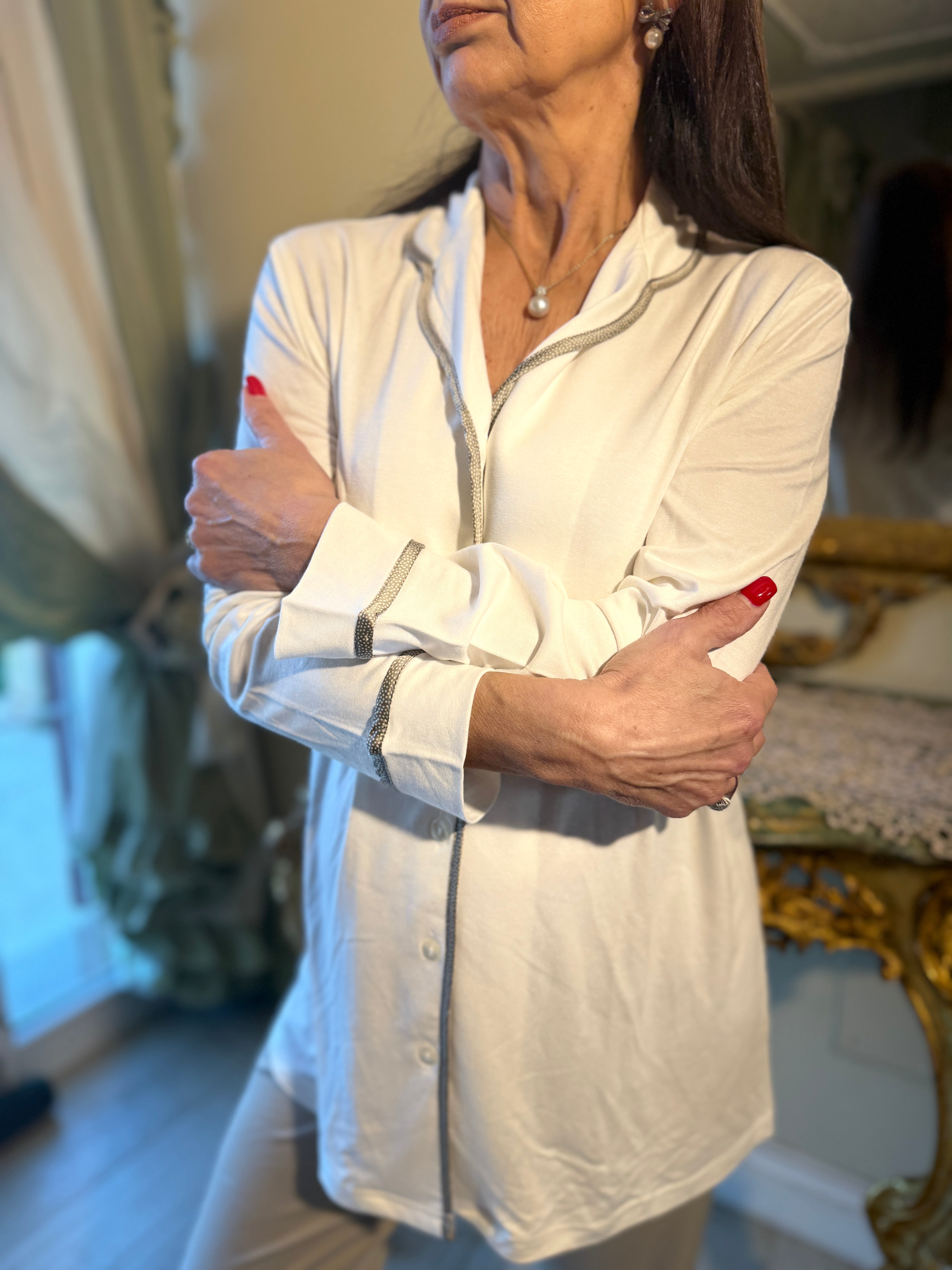 Pigiama Donna Manica Lunga  9074