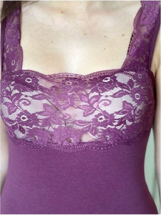 Canotta Donna Spalla Larga Pizzone