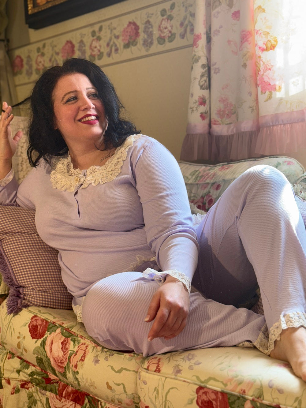 Pigiama Donna  Manica Lunga  Parigi