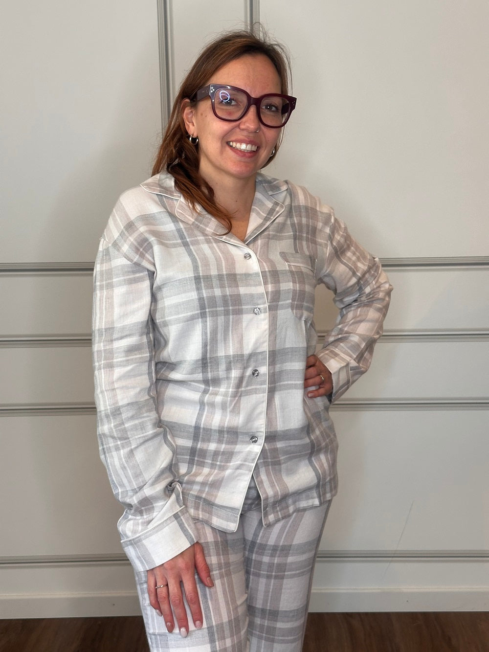 Pigiama Andora Manica Lunga Pantalone Lungo  Flanella