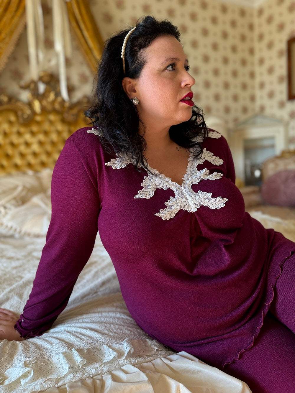 Pigiama Donna Manica Lunga Iva Cachemire