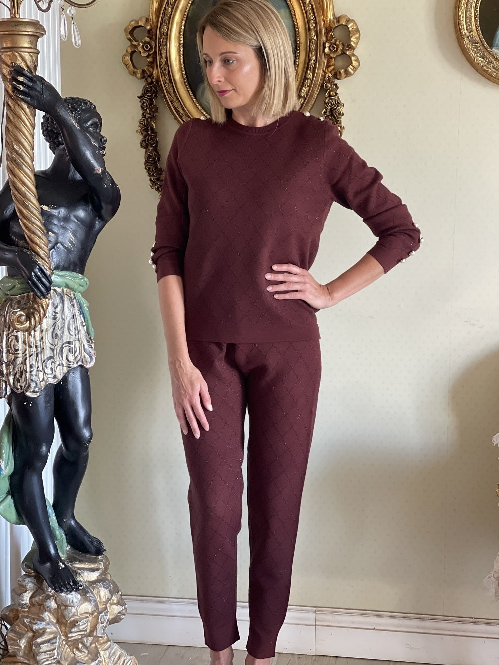 Tuta Home Rombi Lurex