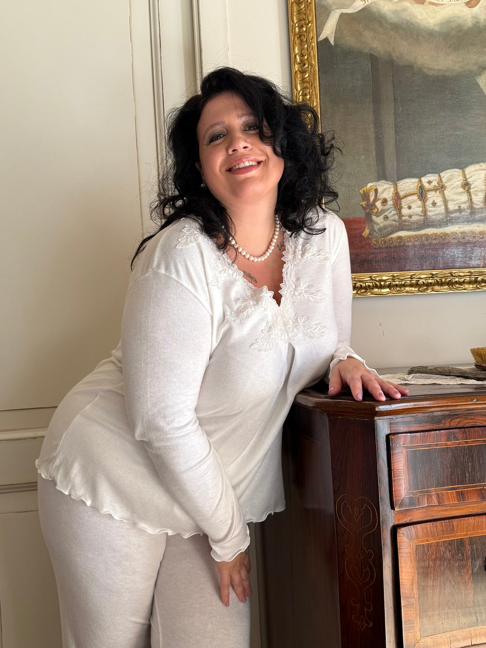 Pigiama Donna Manica Lunga Iva Cachemire