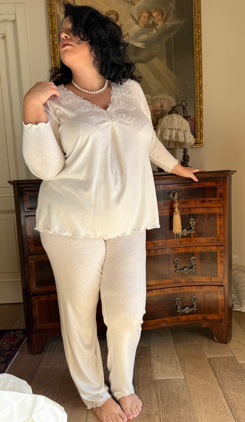 Pigiama Donna Manica Lunga Iva Cachemire