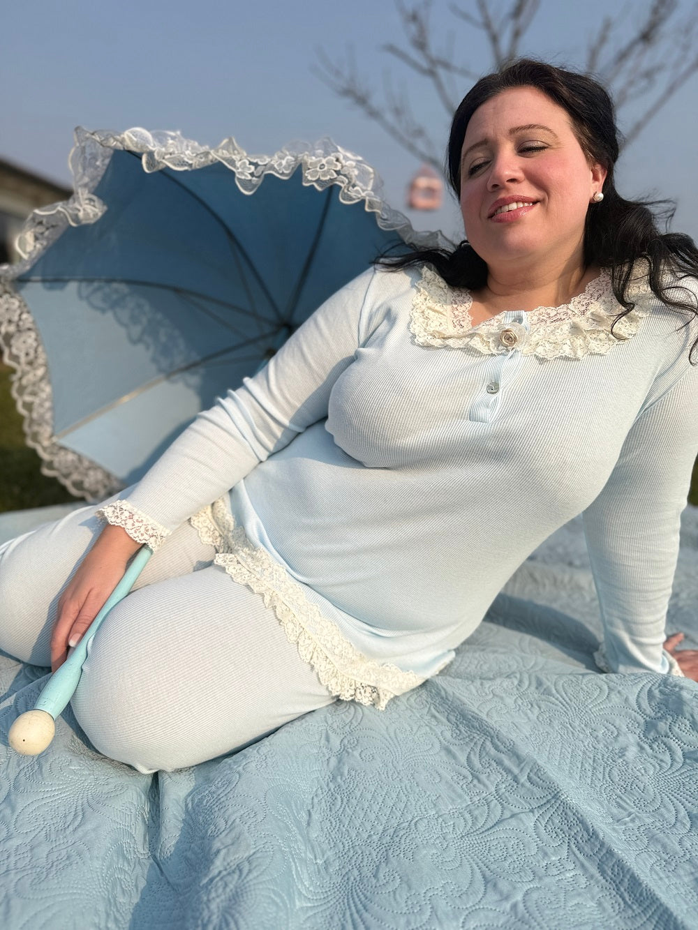 Pigiama Donna  Manica Lunga  Parigi