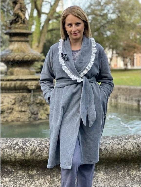 Vestaglia Volant Raso Micropile