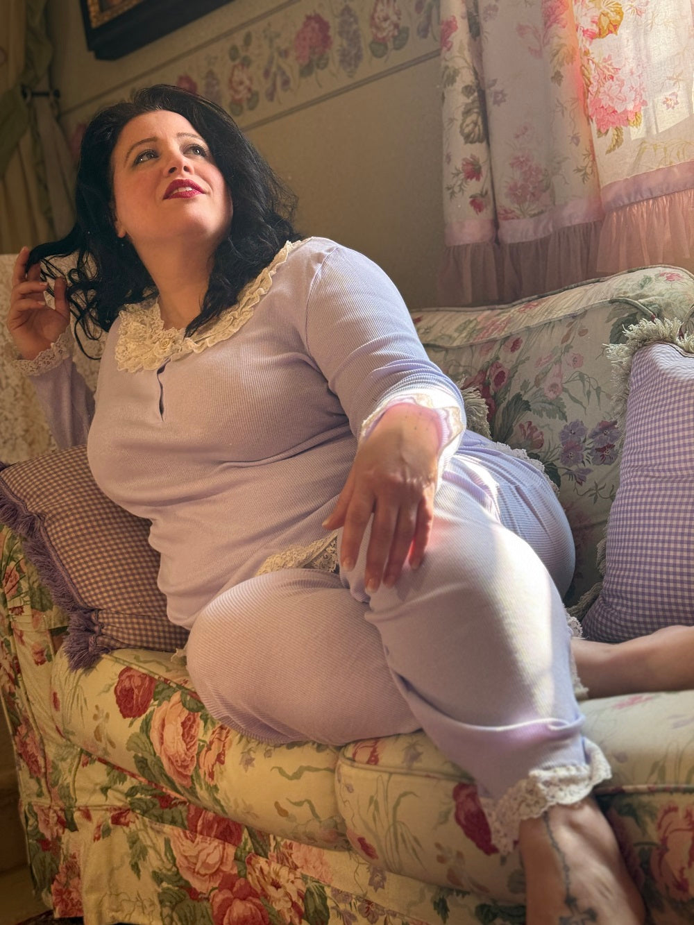 Pigiama Donna  Manica Lunga  Parigi