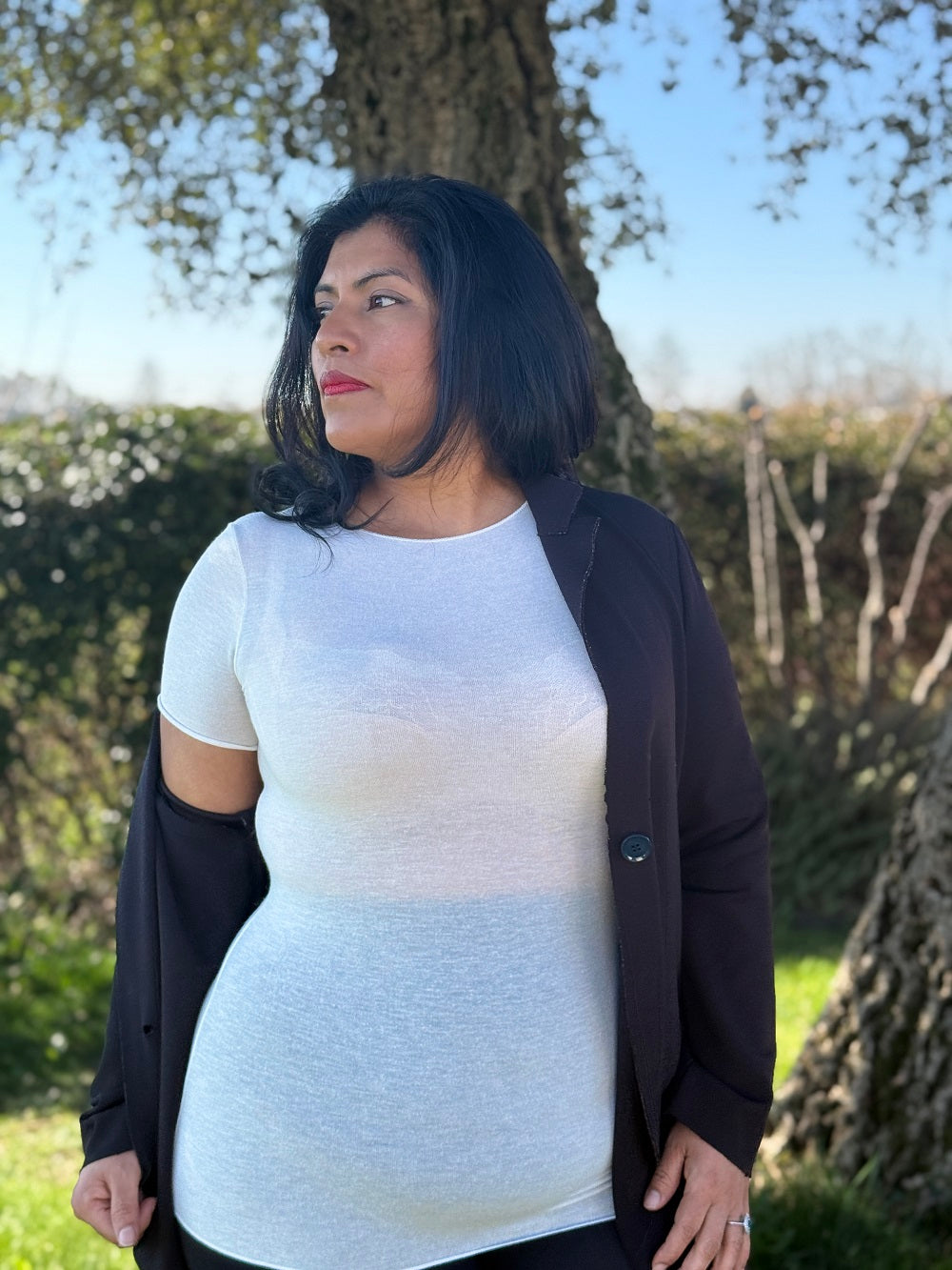 Maglia Donna Manica Corta Cashmere