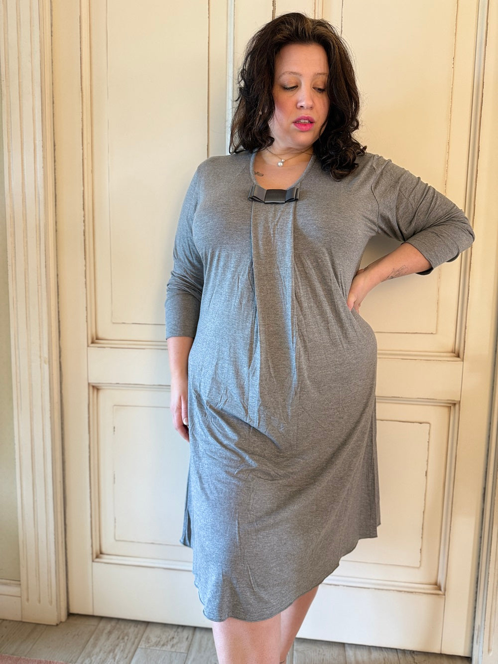 Camicia Donna Manica Lunga Modal Raso