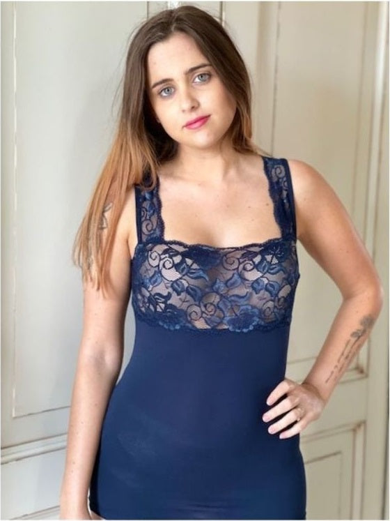 Canotta Donna Spalla Larga Pizzone